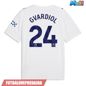 Lacne Muži Futbalové dres Manchester City Josko Gvardiol #24 2026-27 Krátky Rukáv - Tretina